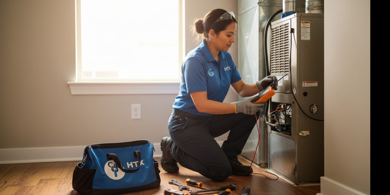 Licensed tradesperson working on a job